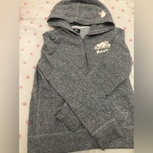 Roots full zip hoodie grey